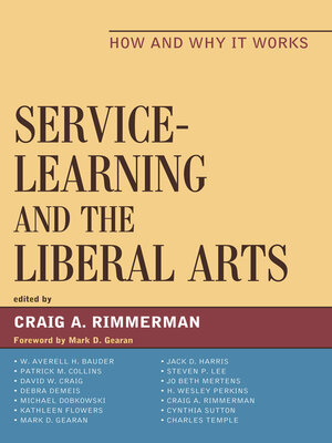 cover image of Service-Learning and the Liberal Arts